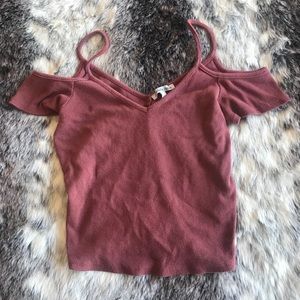 Cold Shoulder Crop Top